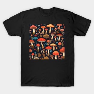 mushroom pattern T-Shirt